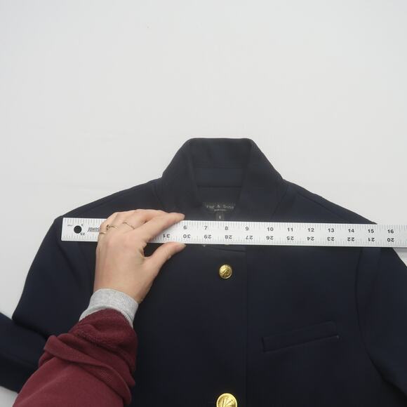 Rag & Bone Slade Ponte Blazer in Salute Size 6 - Picture 11 of 12